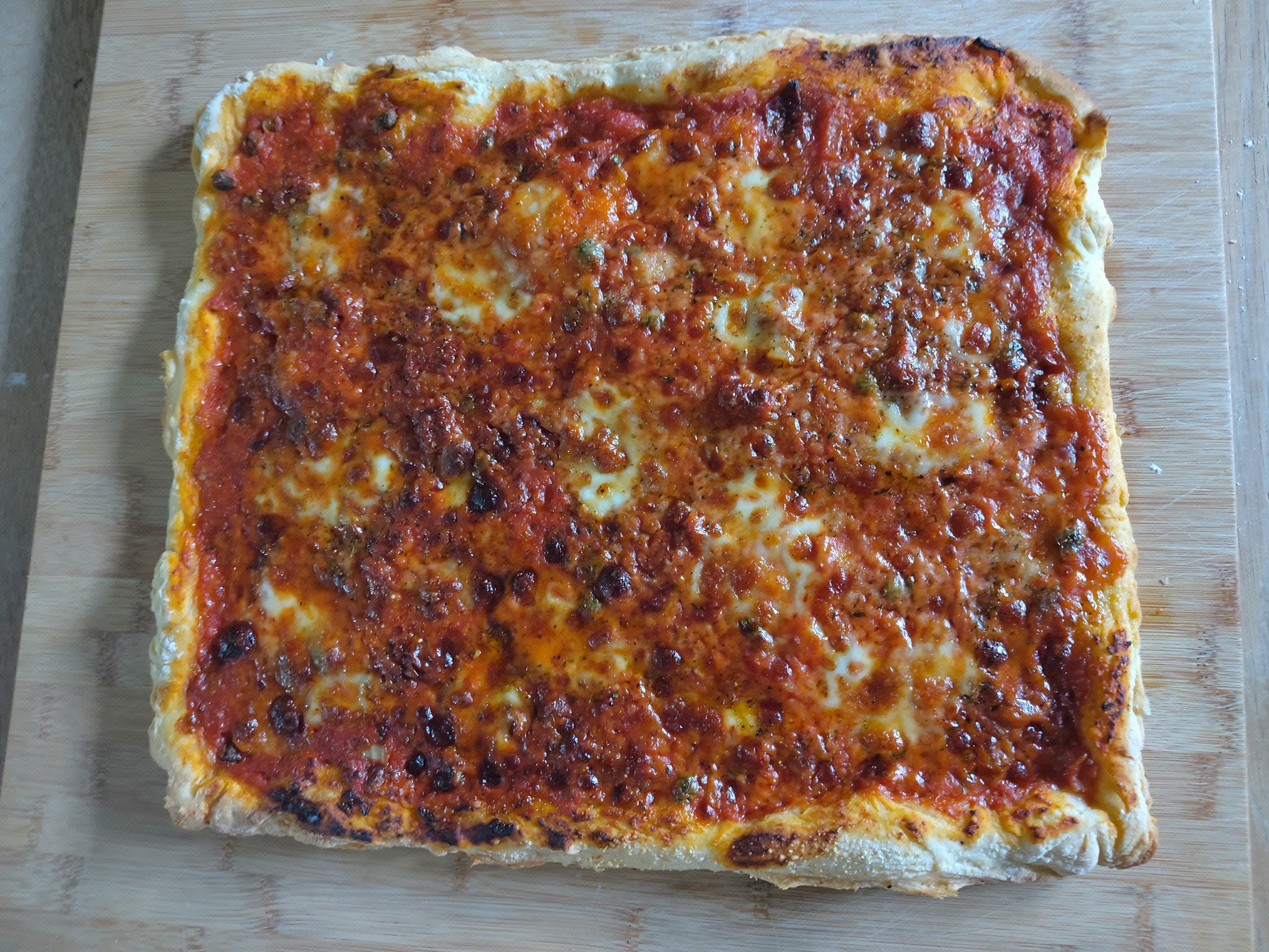 Sfincione Sardinian pizza