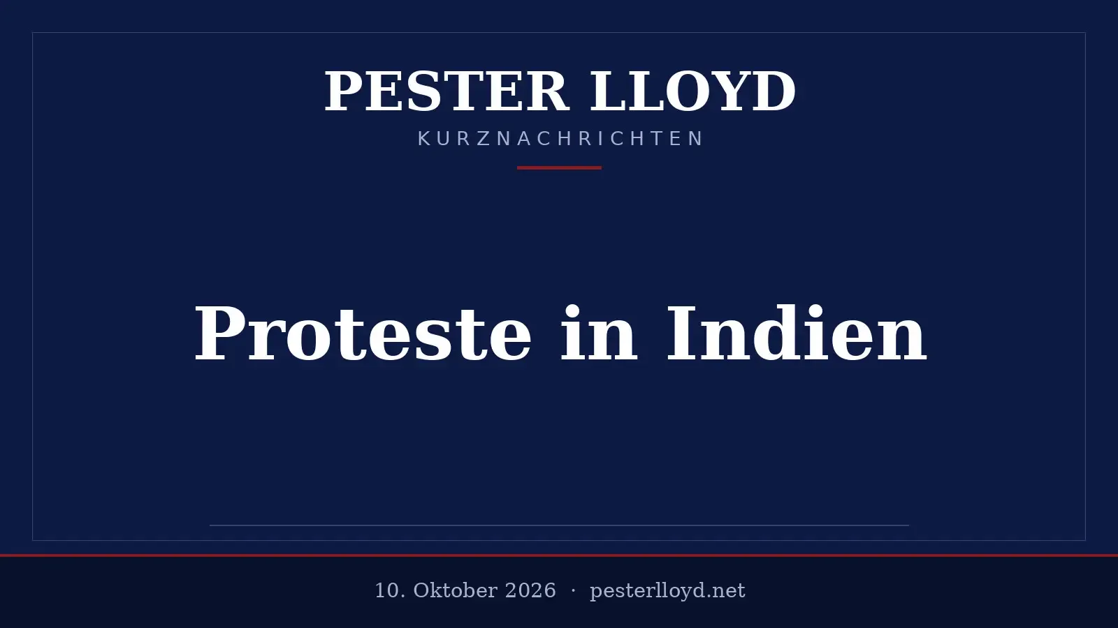 Festnahme des „Kakerlaken“-Bewegungsgründers heizt Proteste in Indien an