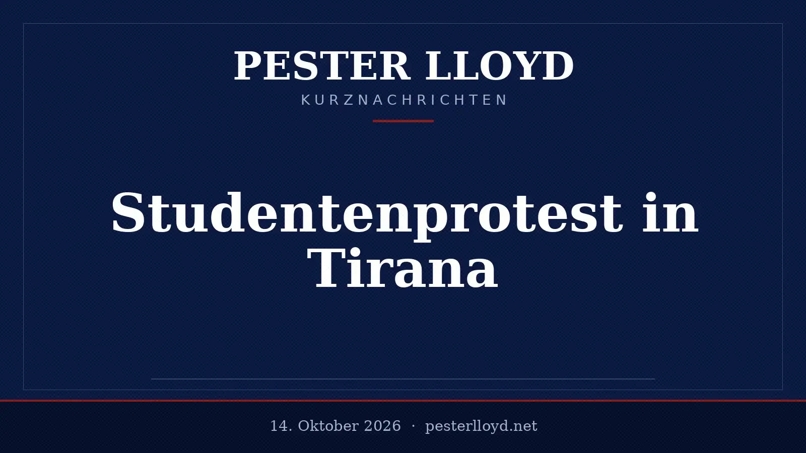 Unruhen in Albanien - Studentenproteste eskalieren