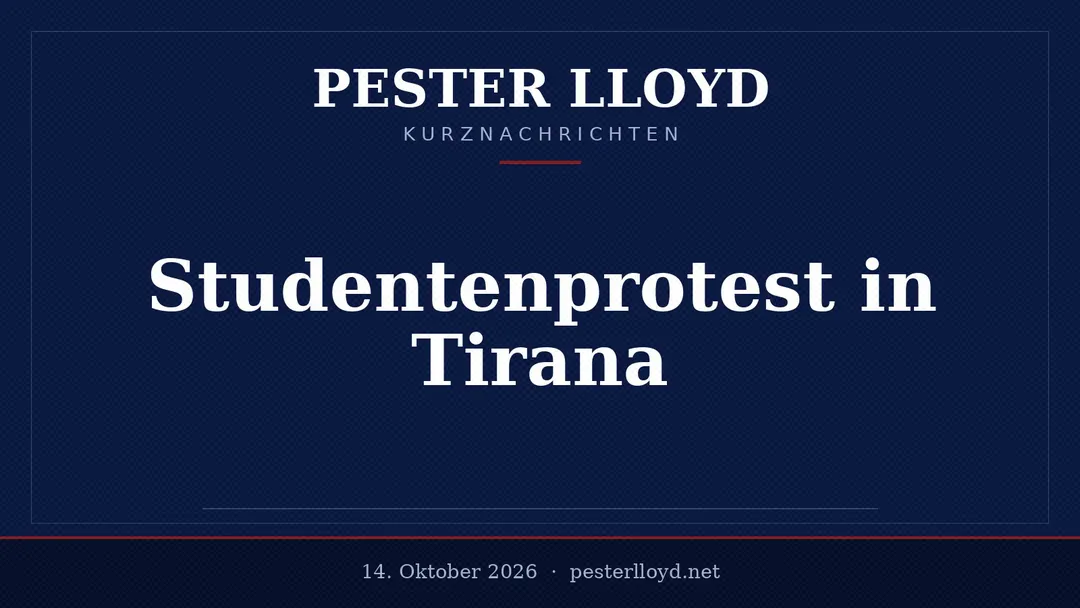 Unruhen in Albanien - Studentenproteste eskalieren