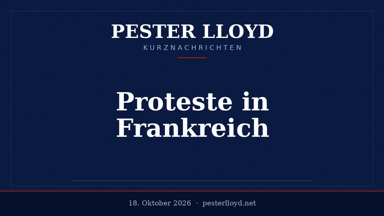 Massive Proteste in Frankreich – Gewalt eskaliert landesweit
