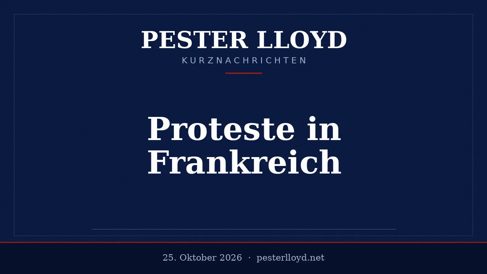 Erneute Massenproteste in Frankreich - Polizei nimmt über 1.000 Personen fest