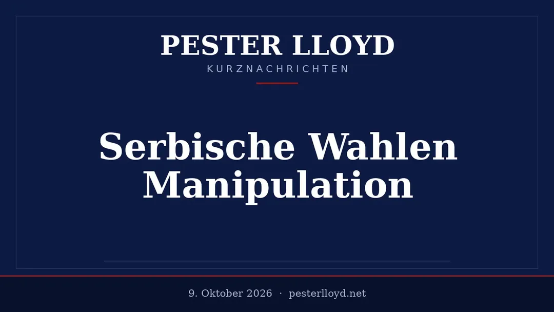 Serbische Wahlen unter Beobachtung - Manipulationsvorwürfe im Raum