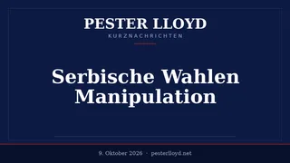 Serbische Wahlen unter Beobachtung - Manipulationsvorwürfe im Raum